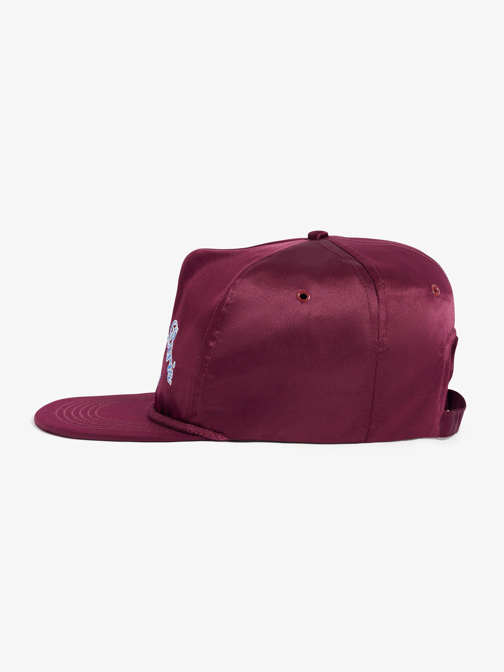 The Odyssée satin burgundy cap 2