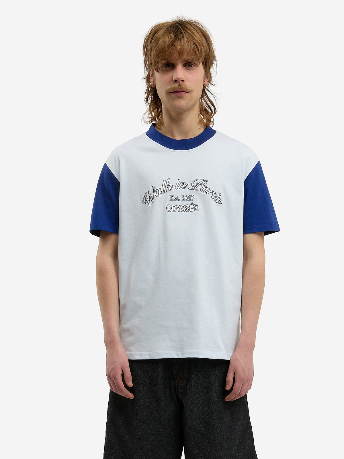 Le t-shirt Odyssée bleu ciel