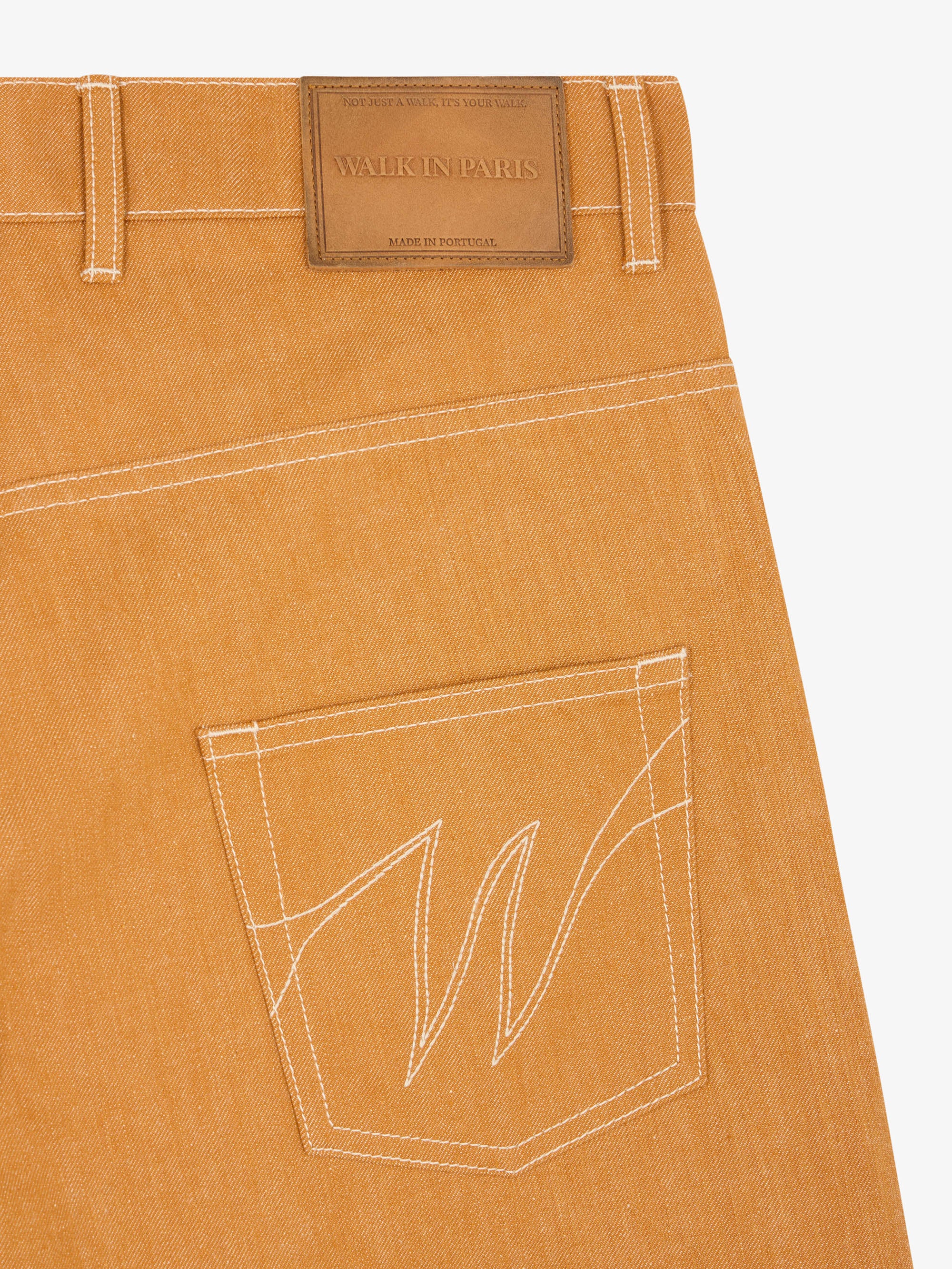 Le short en jean baggy orange 7