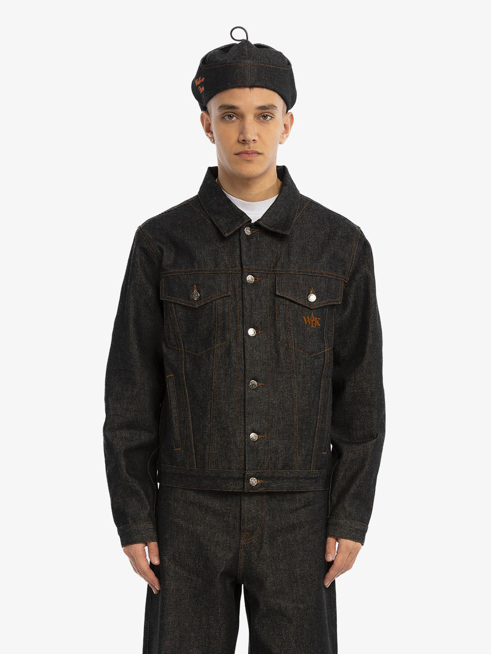 Raw denim Sherlock beret 4