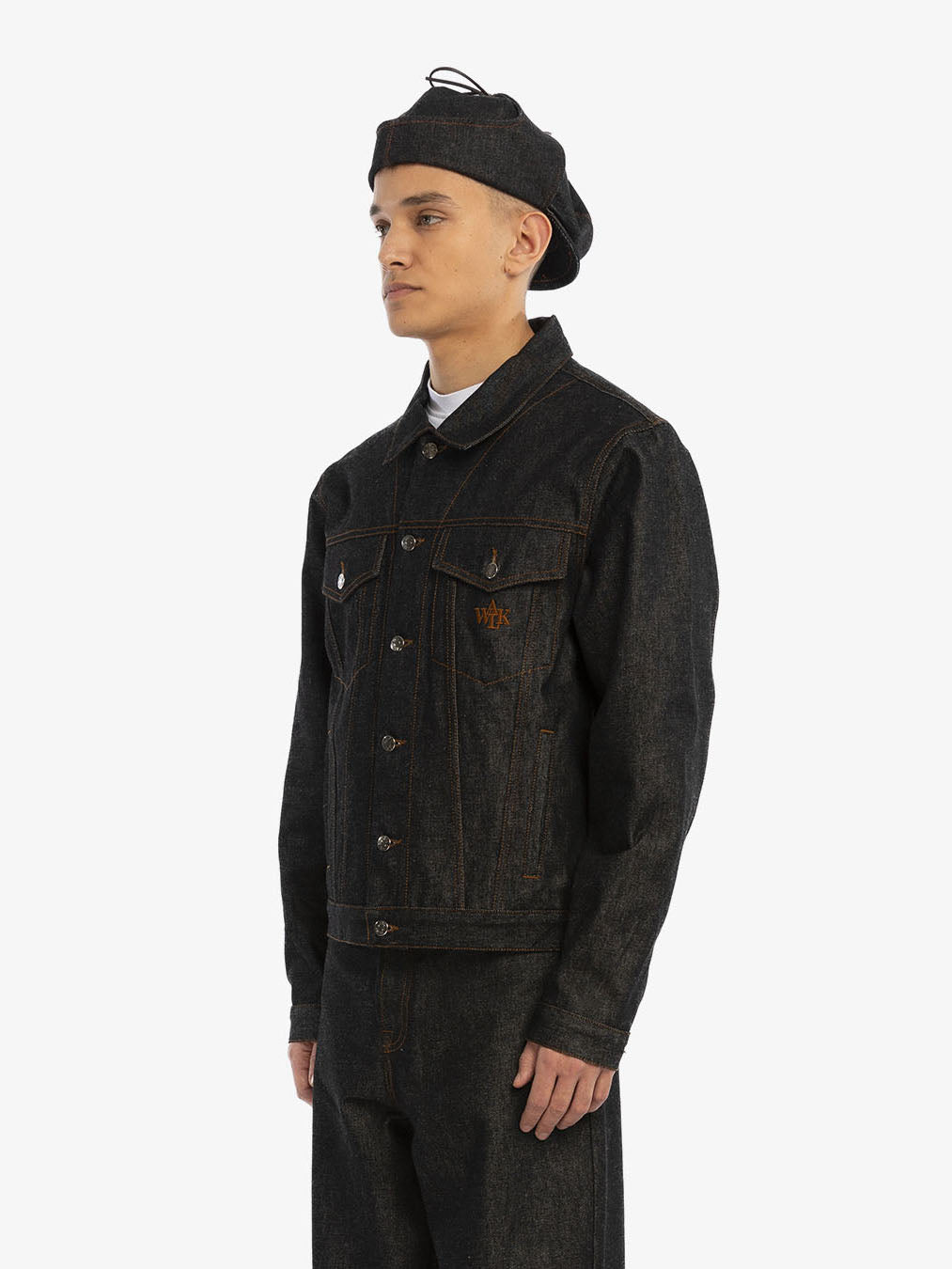 Raw denim Sherlock beret 5