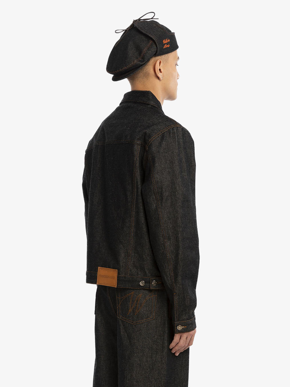 Raw denim Sherlock beret 6