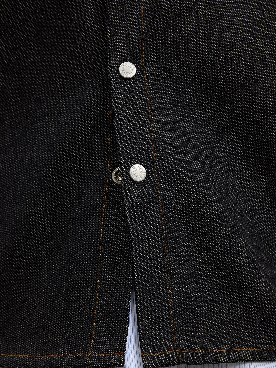 The raw denim shirt