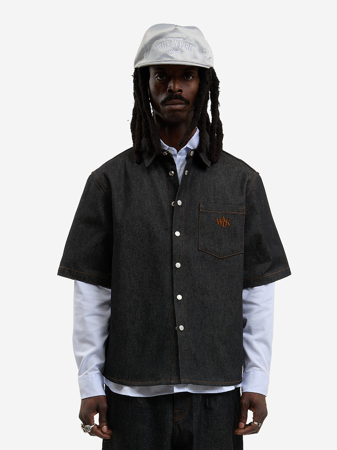 The raw denim shirt