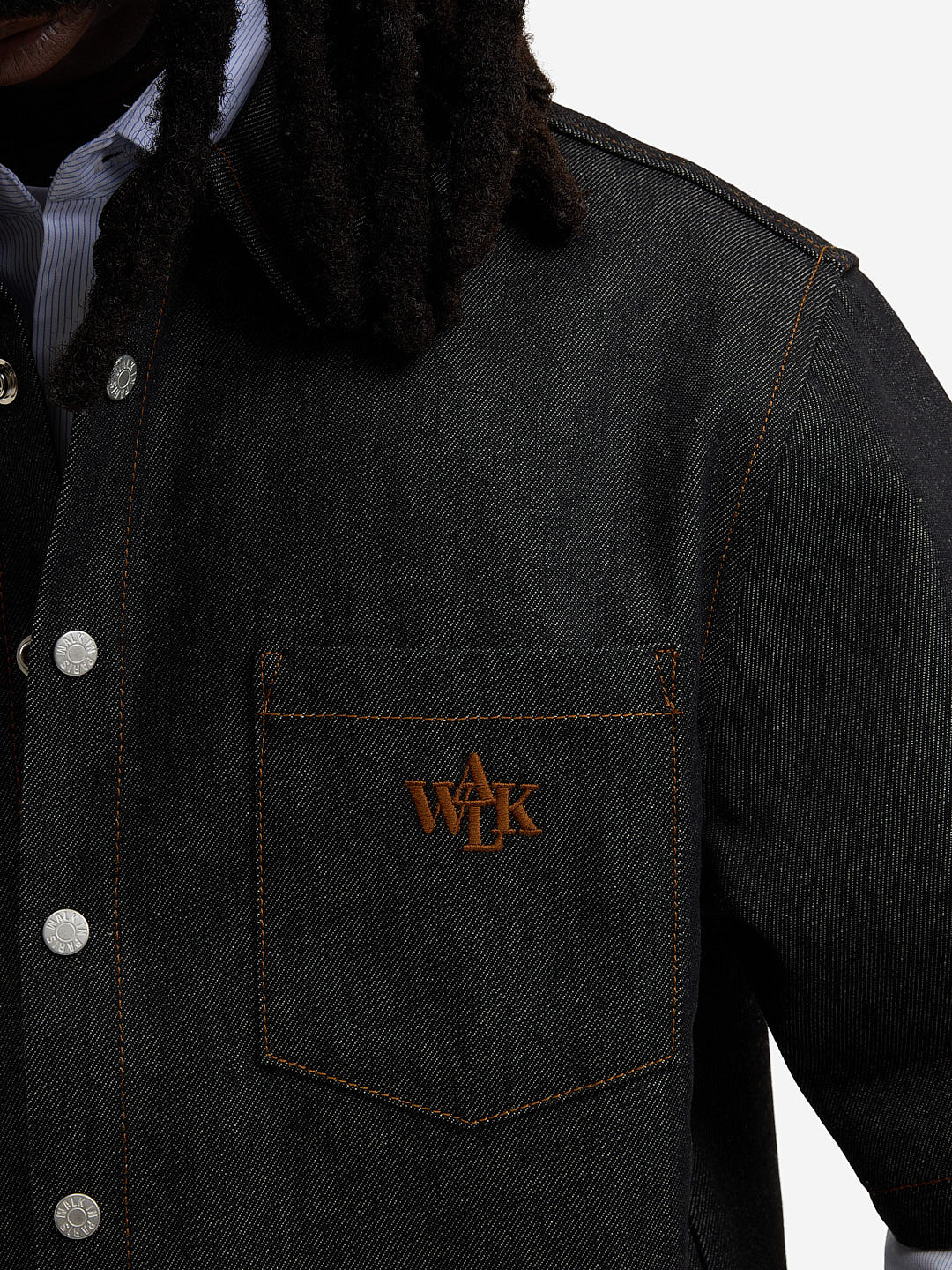 The raw denim shirt