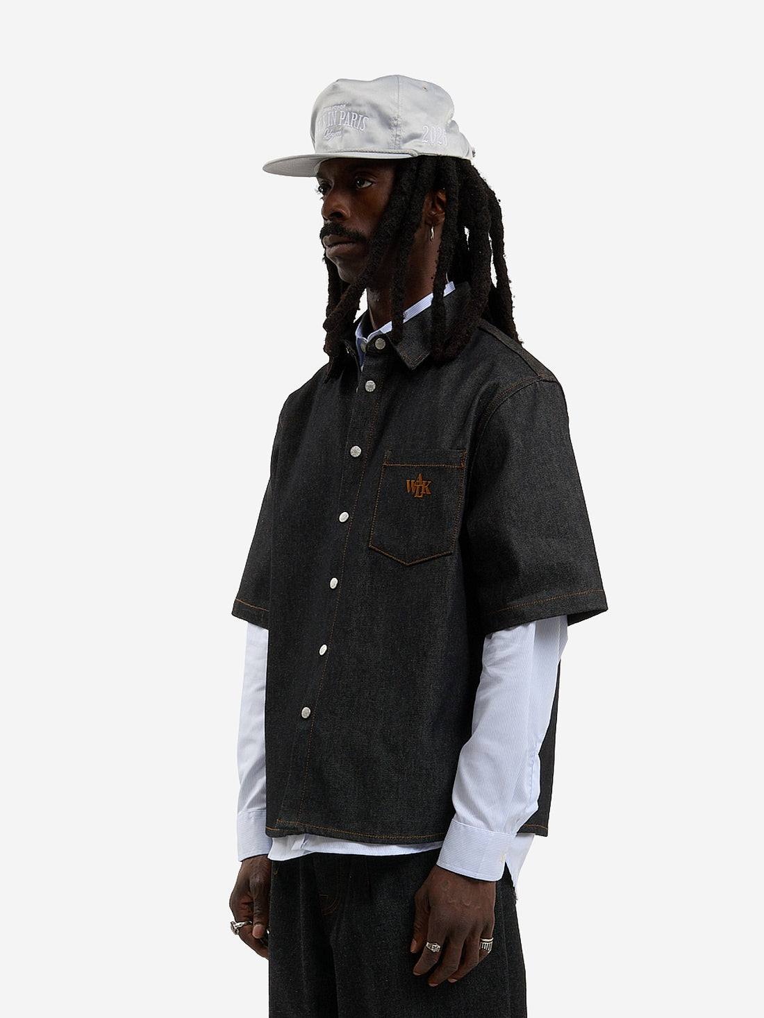The raw denim shirt