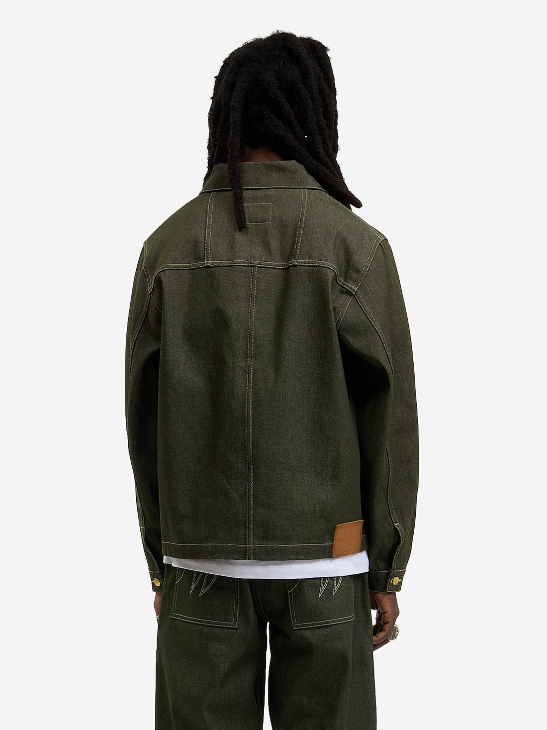 La veste du menuisier en denim vert