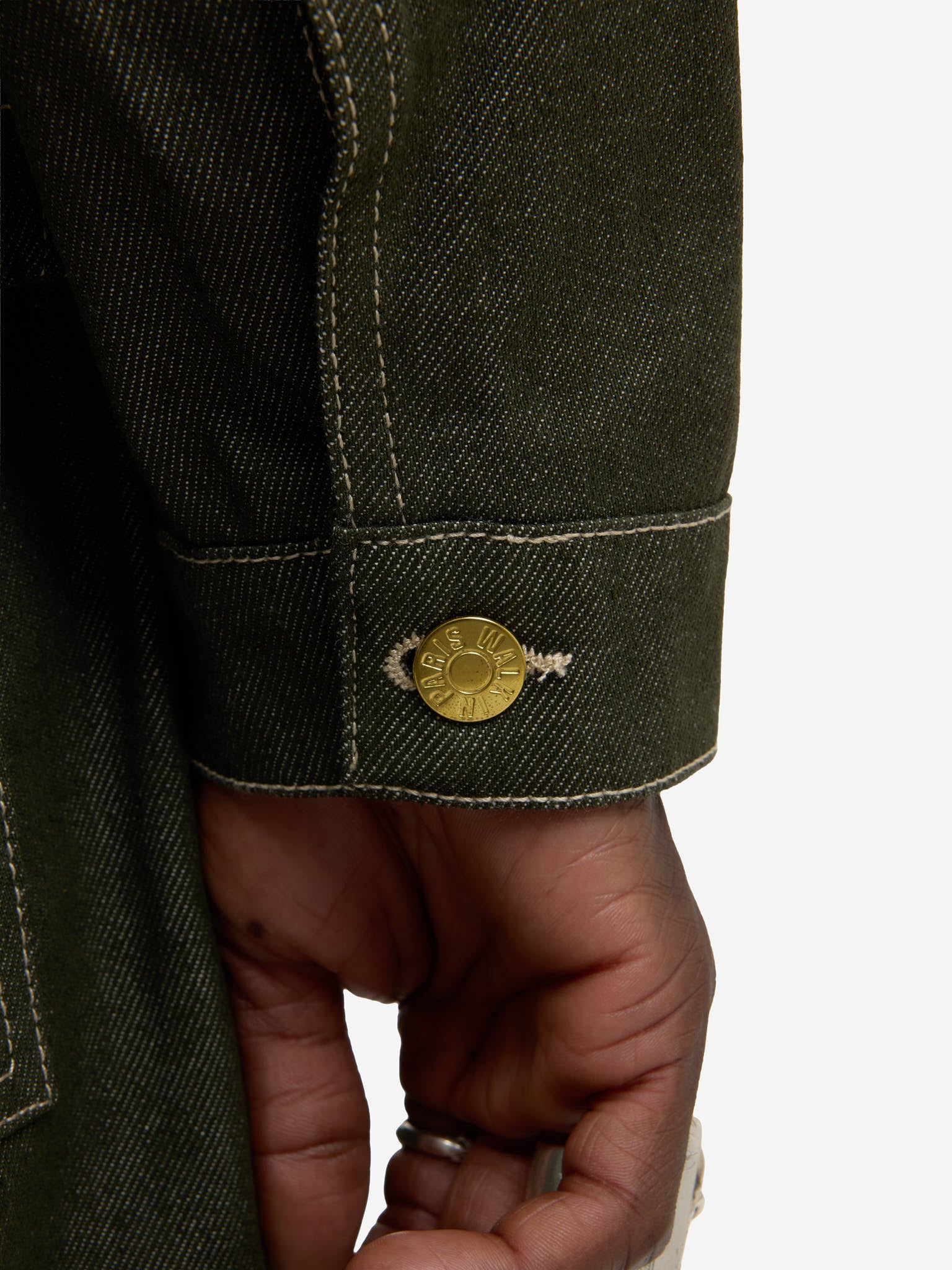 La veste du menuisier en denim vert 14