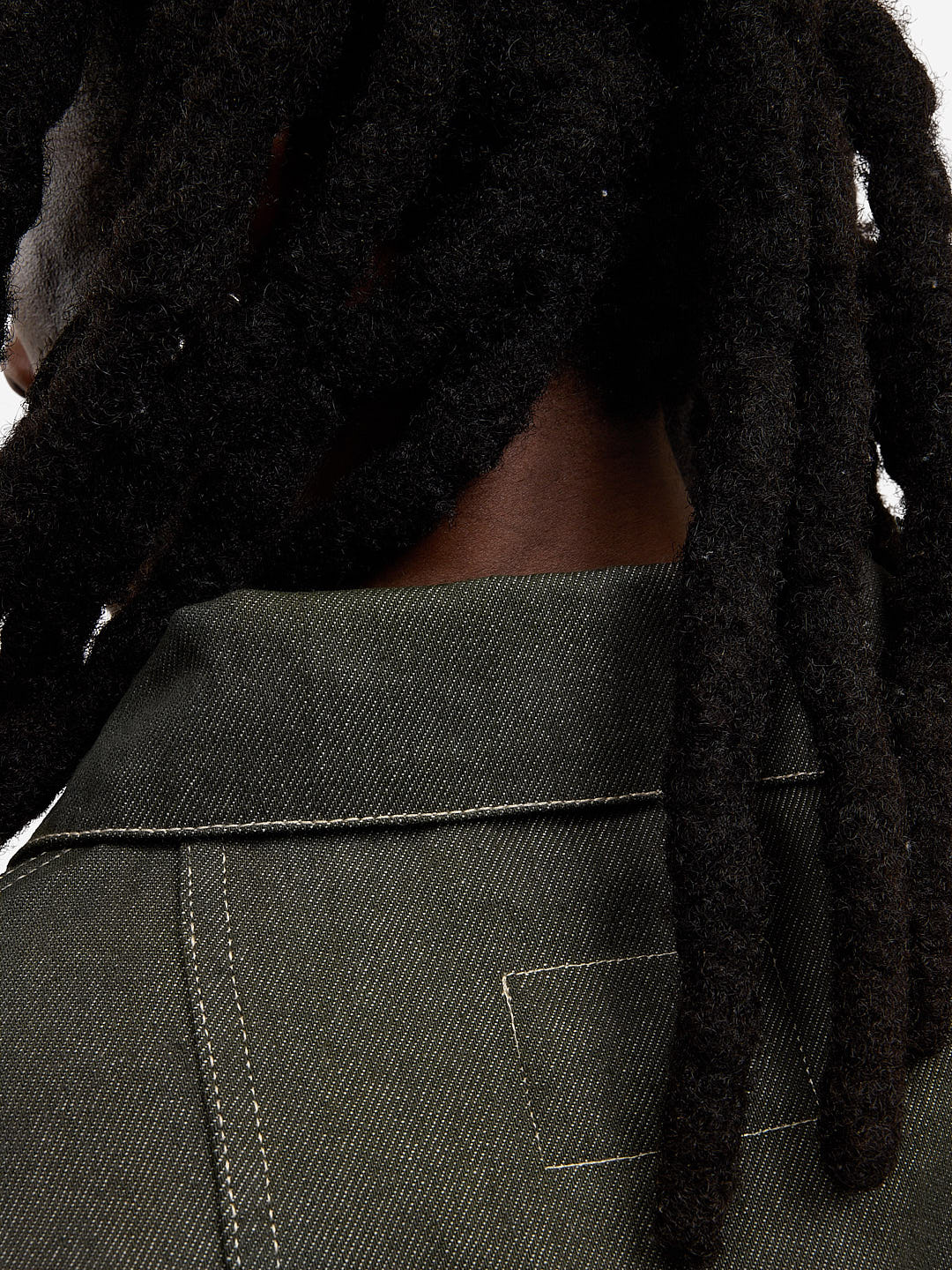 La veste du menuisier en denim vert