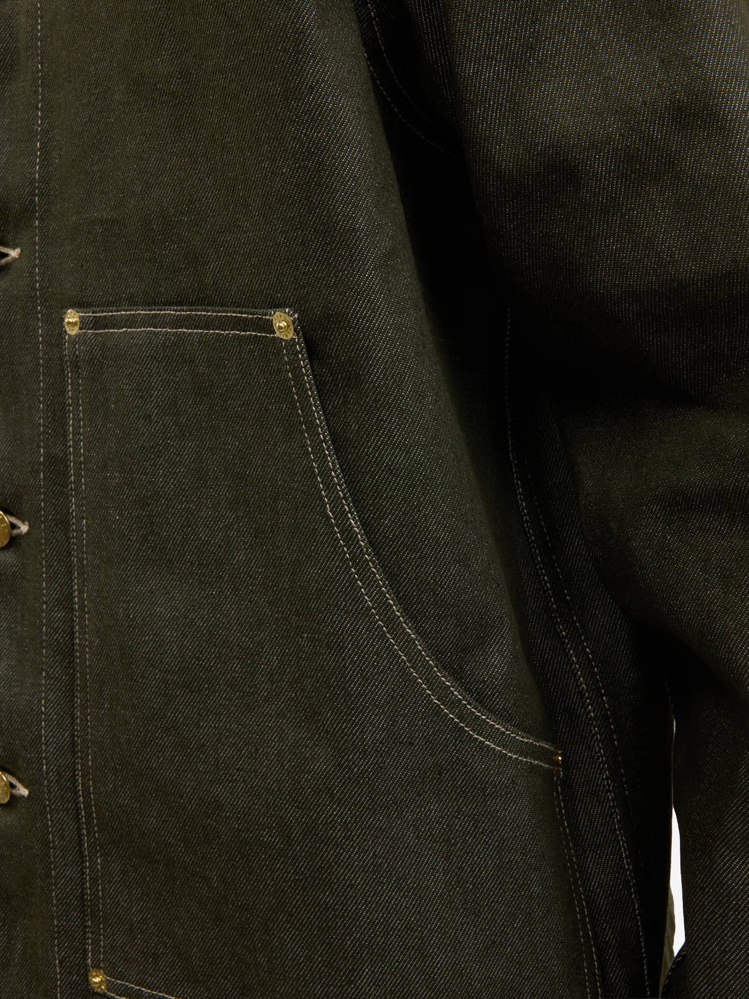 La veste du menuisier en denim vert 13