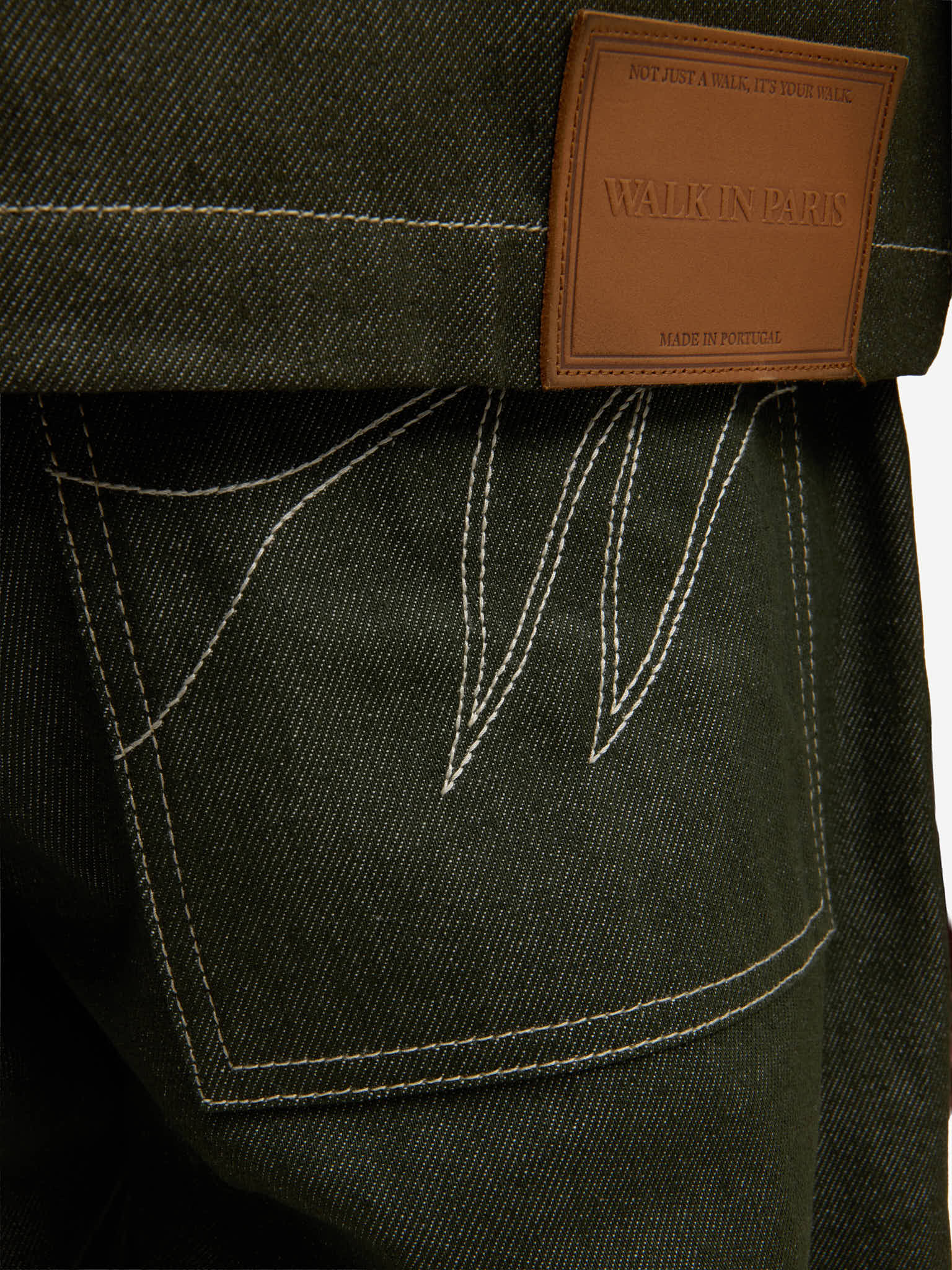 La veste du menuisier en denim vert 17