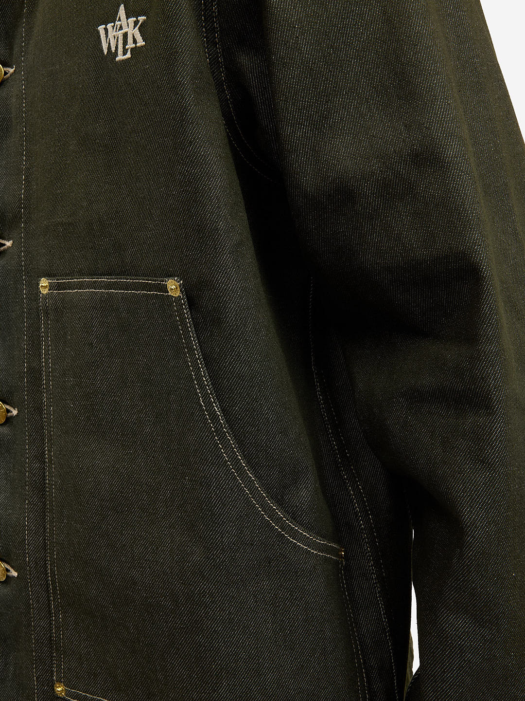 La veste du menuisier en denim vert