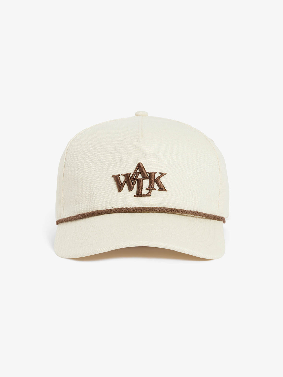 The Signature cap in beige satin