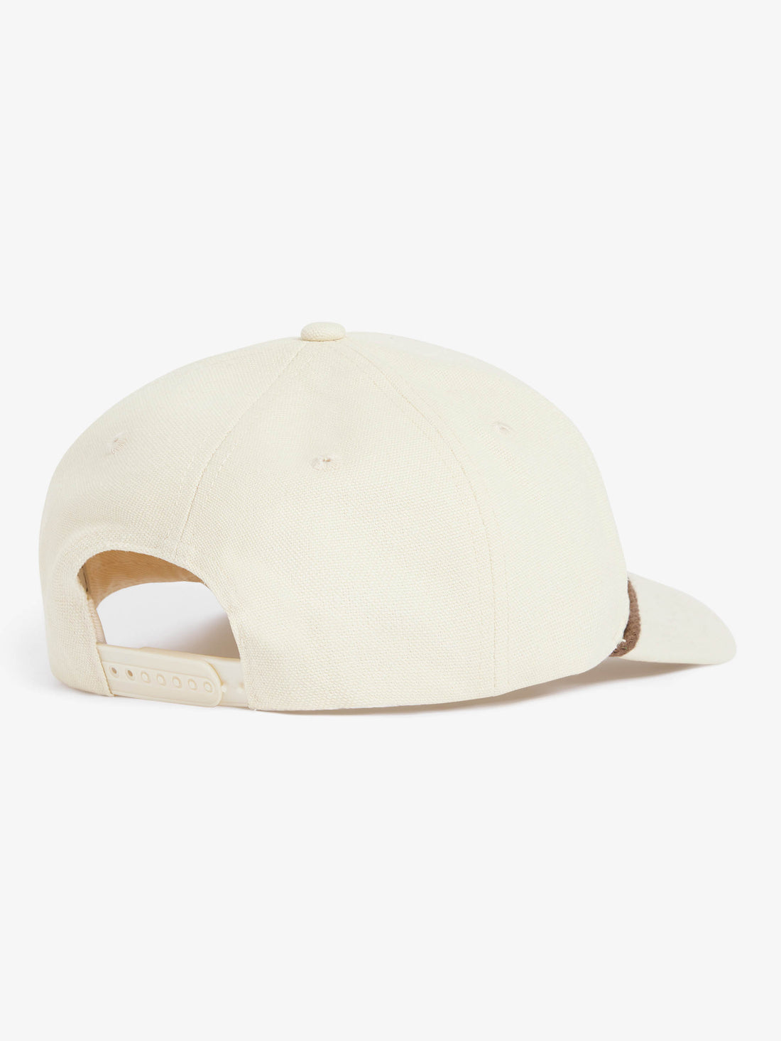 The Signature cap in beige satin