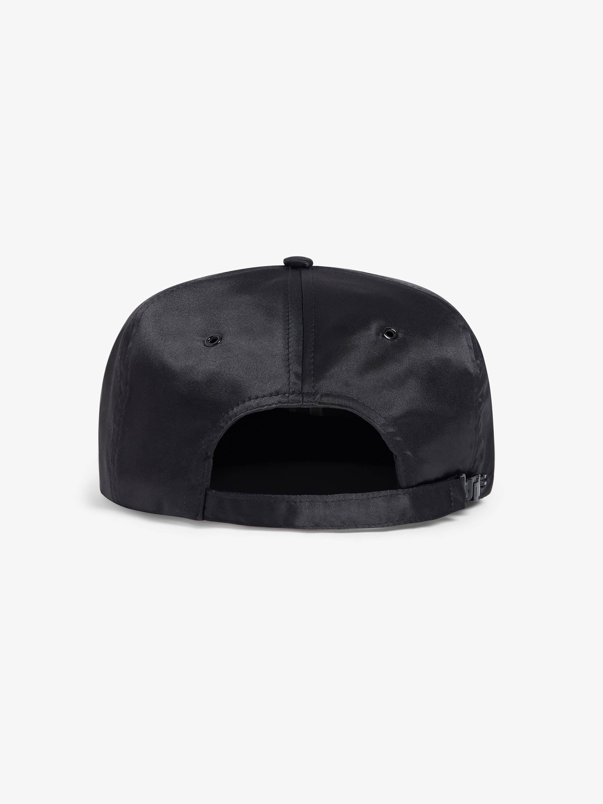 The Signature cap in black satin 3