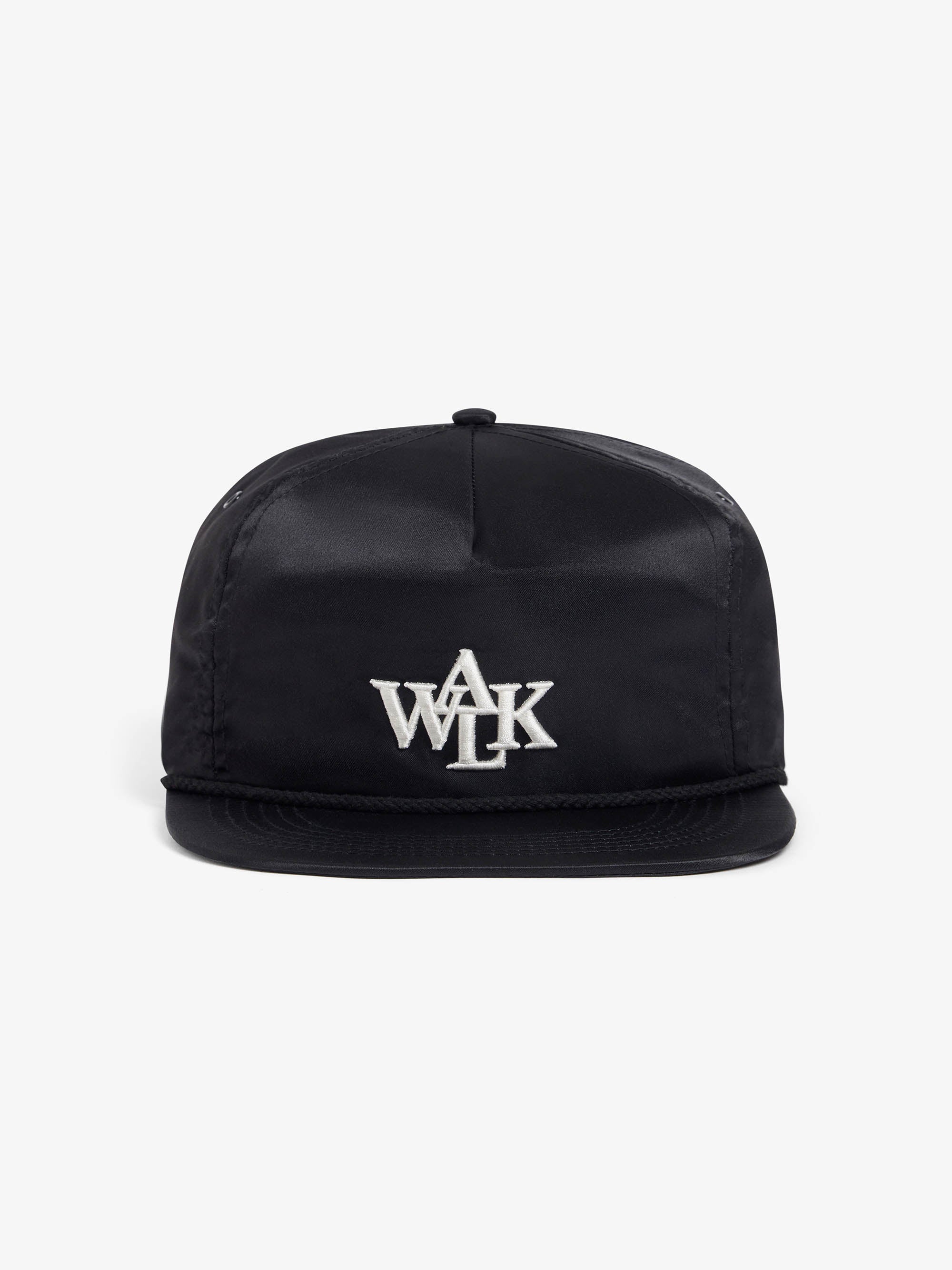 The Signature cap in black satin 1
