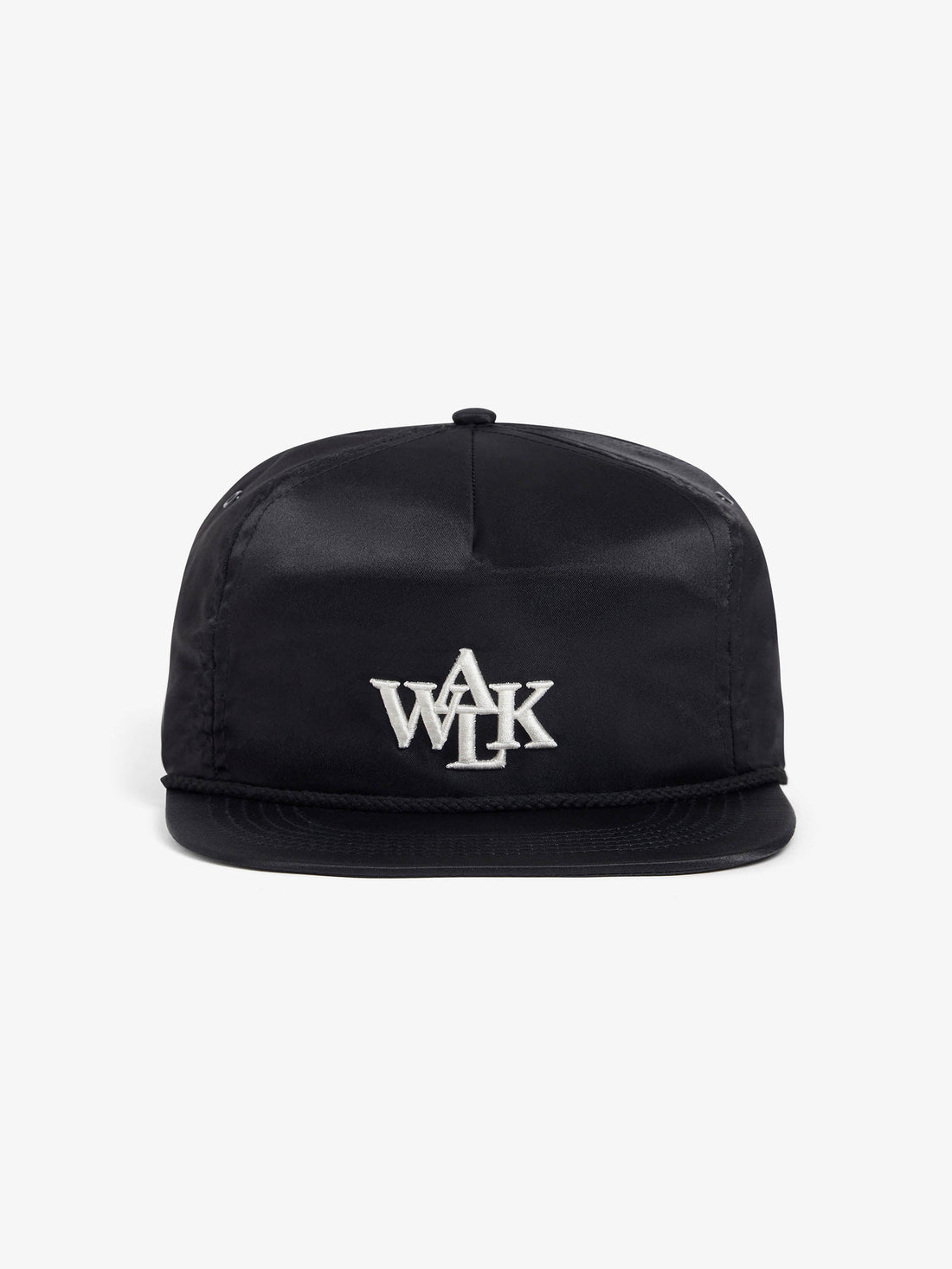 The Signature cap in black satin