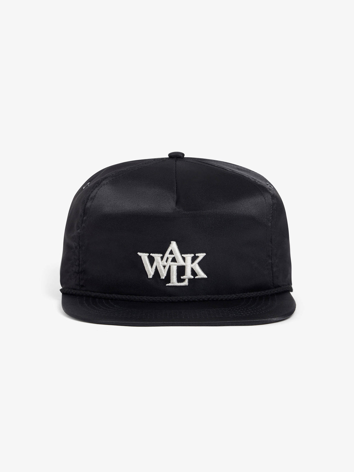 The Signature cap in black satin