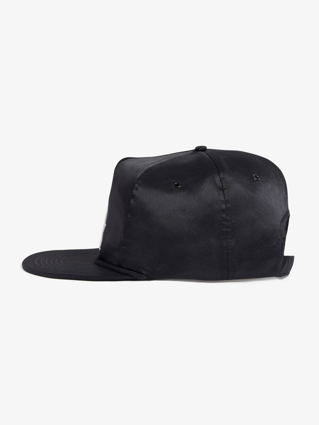 The Signature cap in black satin