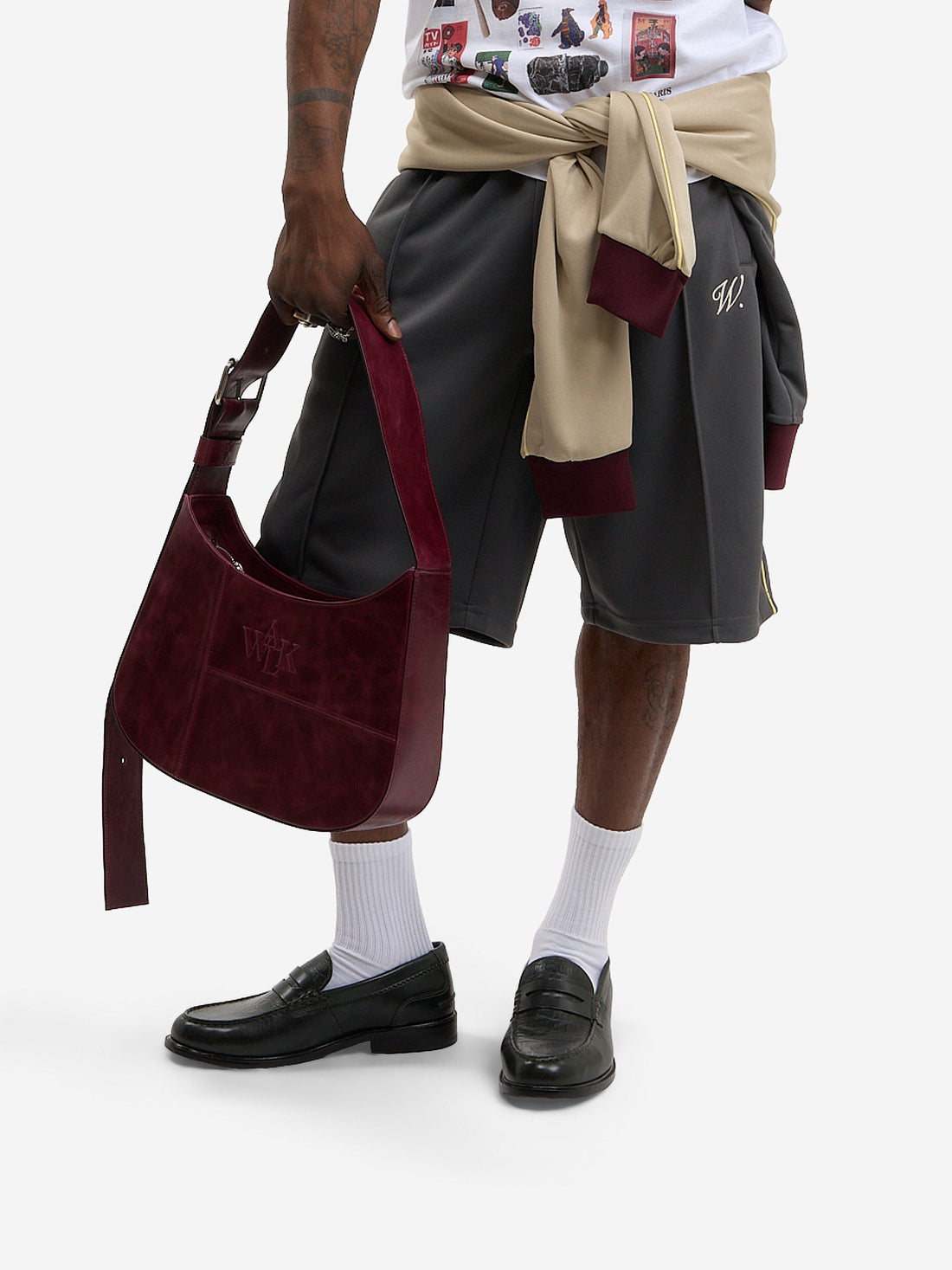 The Signature grey jogging shorts