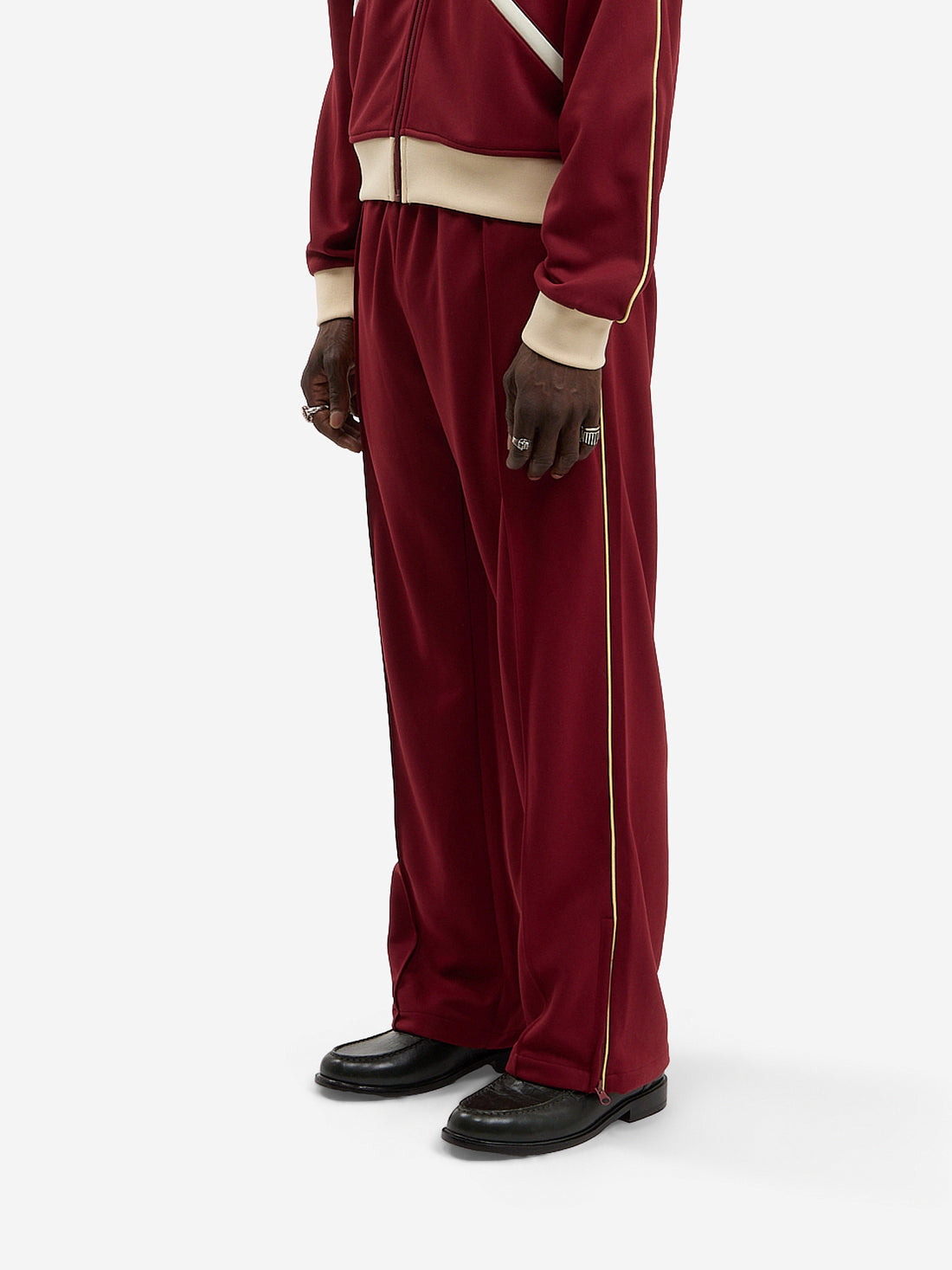 Le pantalon de jogging Signature bordeaux