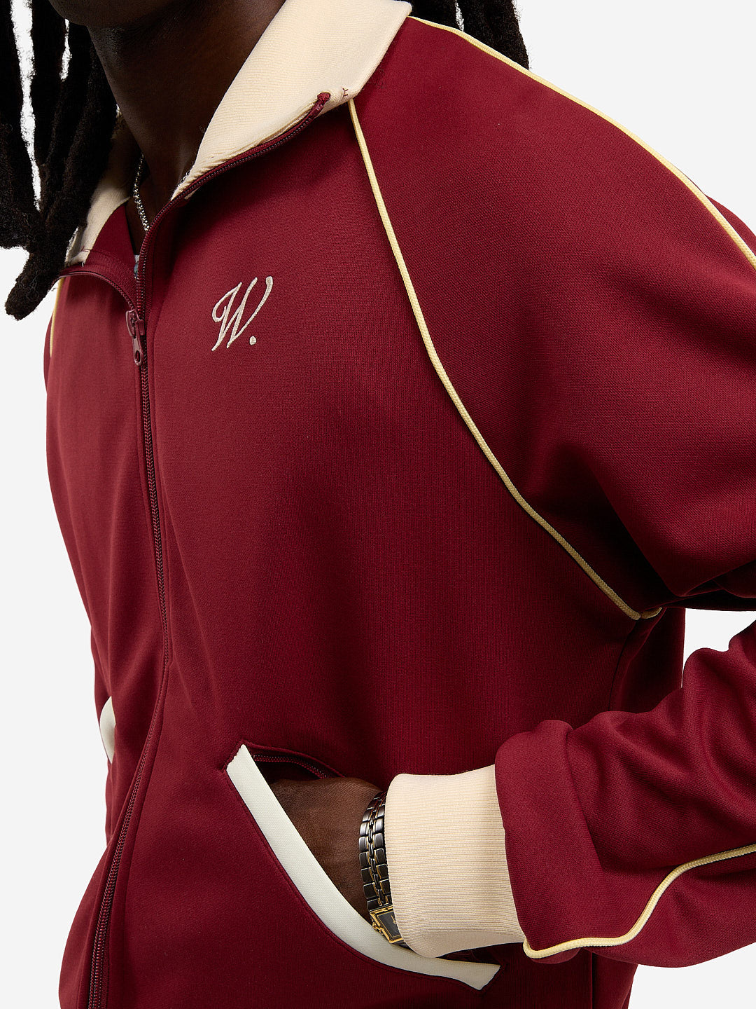 The Signature burgundy jogging jacket