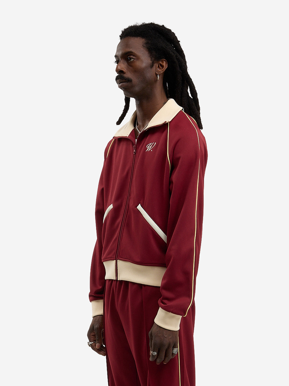 The Signature burgundy jogging jacket