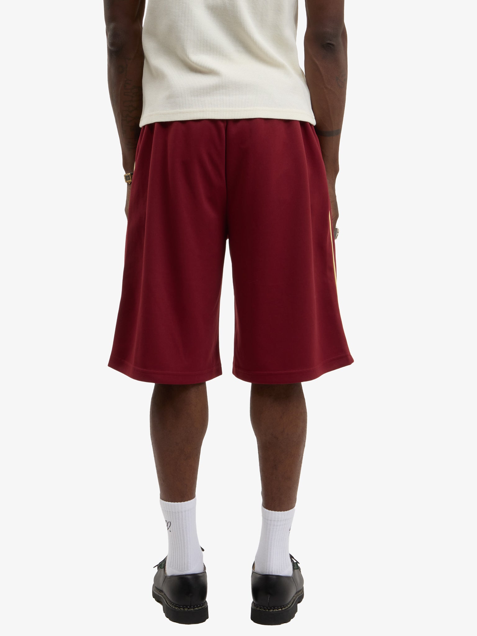 The Signature burgundy jogging shorts 4