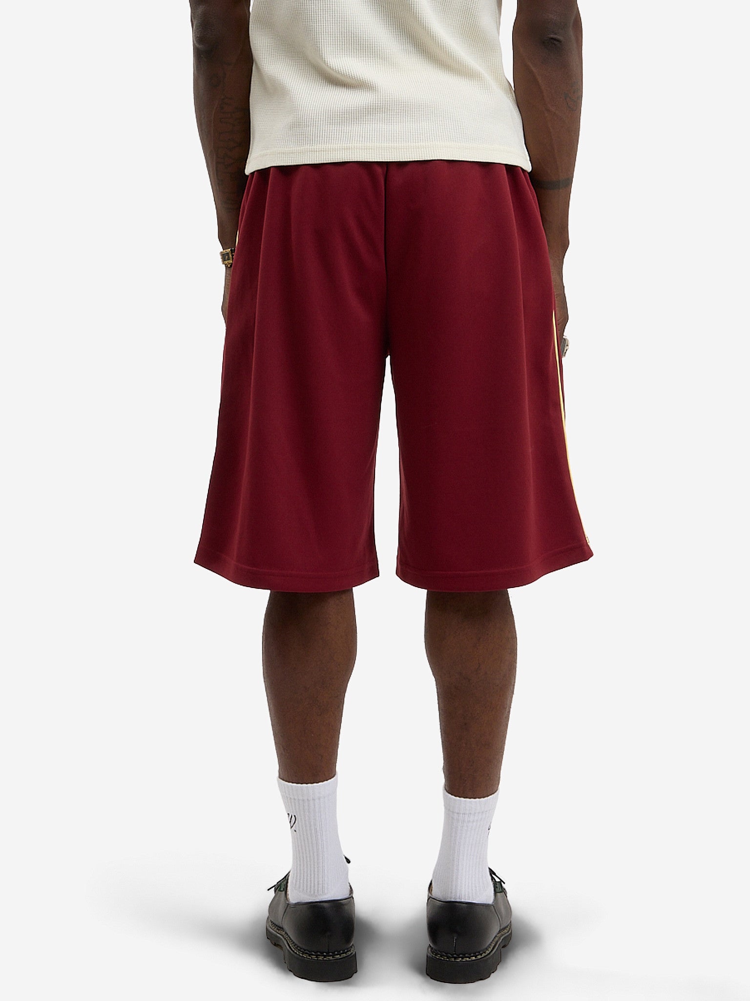 The Signature burgundy jogging shorts 4