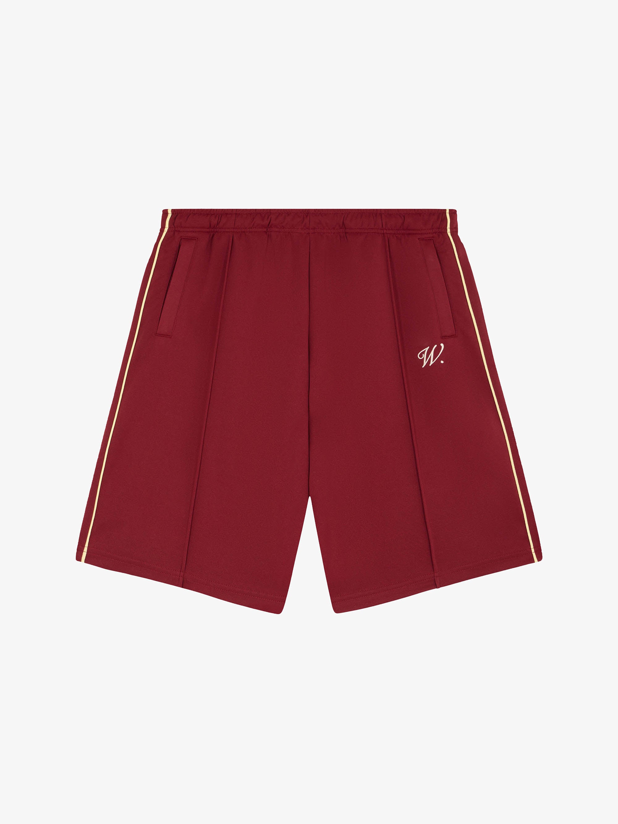The Signature burgundy jogging shorts 1