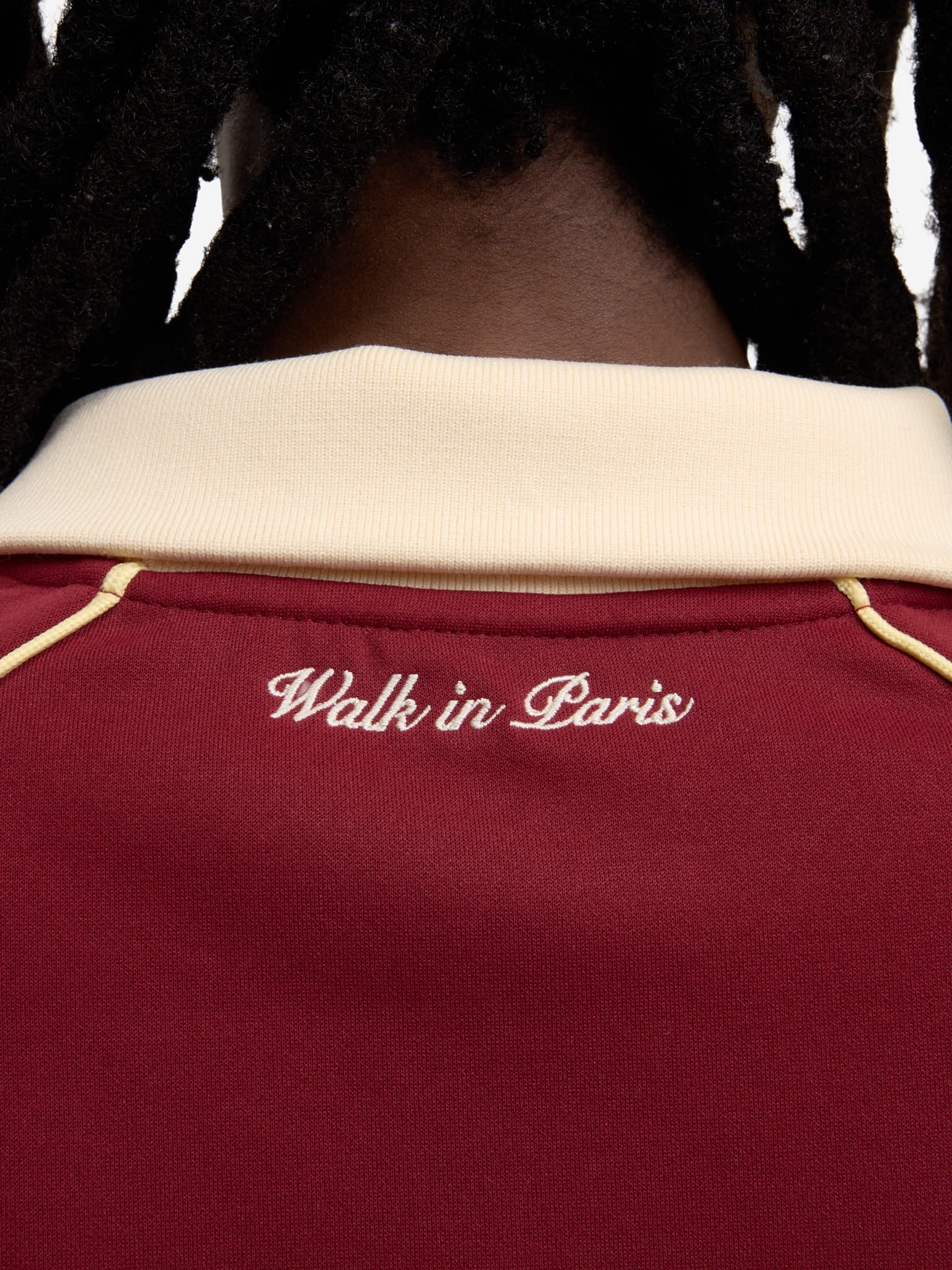 The Signature burgundy jogging jacket 8