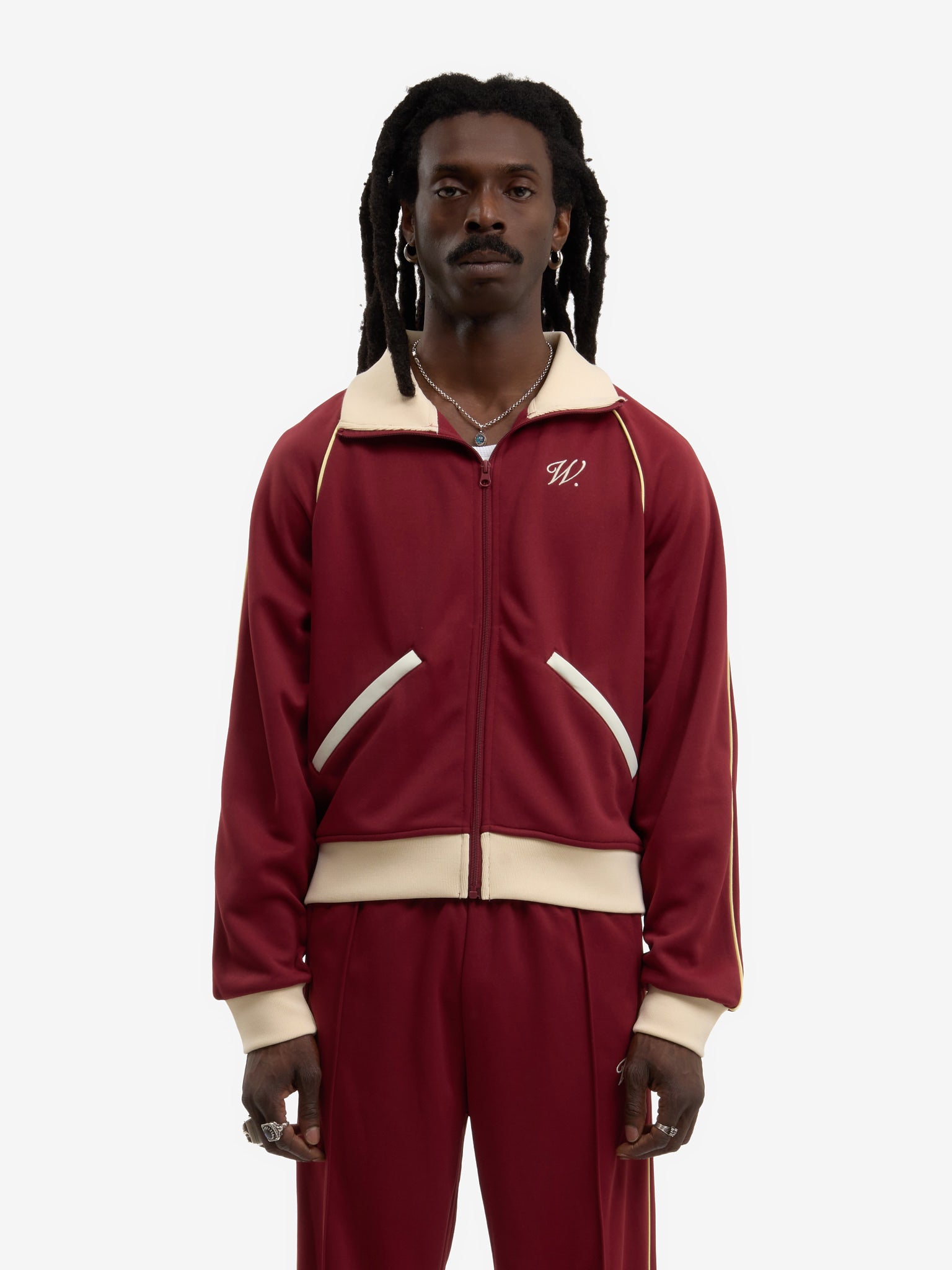 The Signature burgundy jogging jacket 3