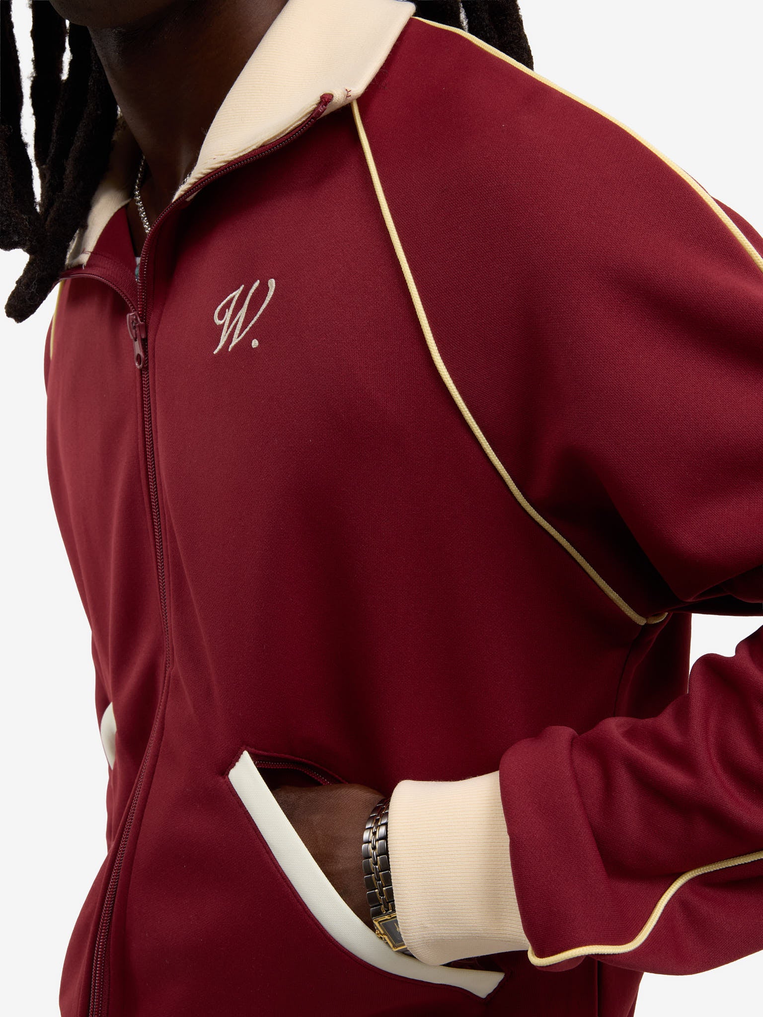 The Signature burgundy jogging jacket 6