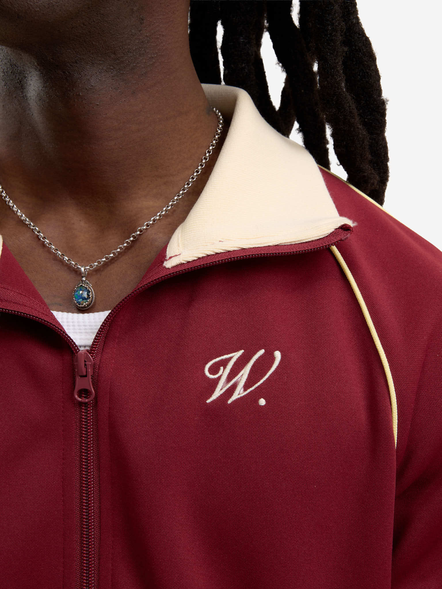 The Signature burgundy jogging jacket 7