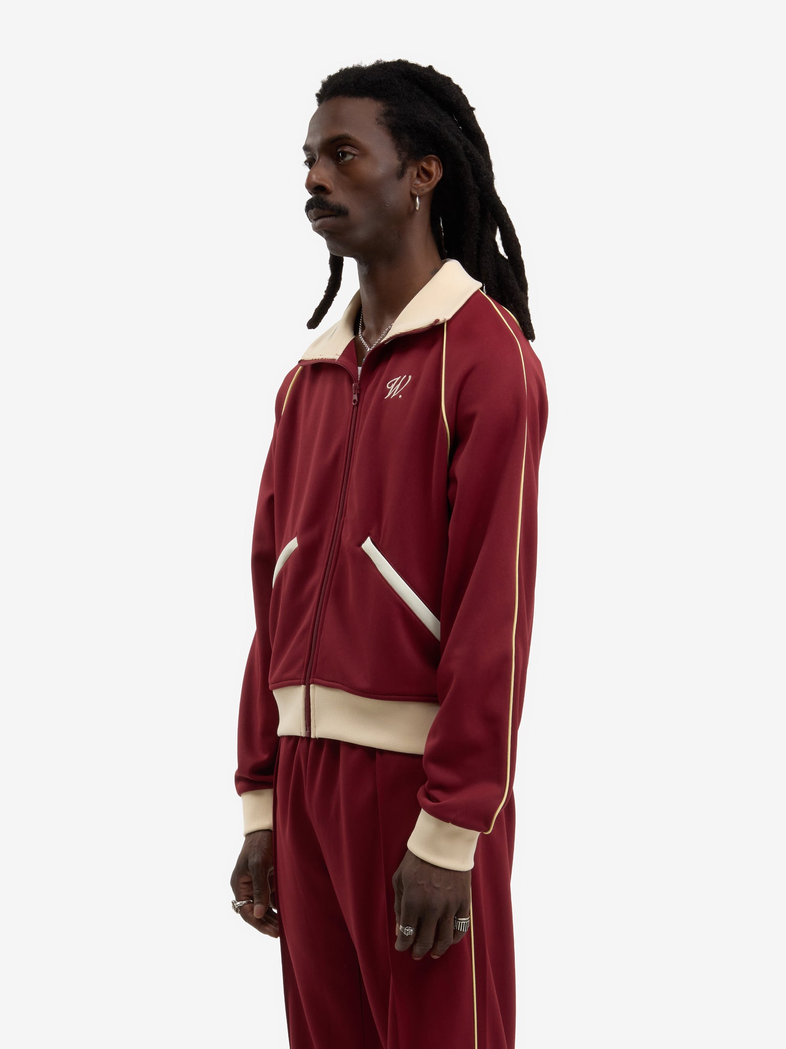 The Signature burgundy jogging jacket 4