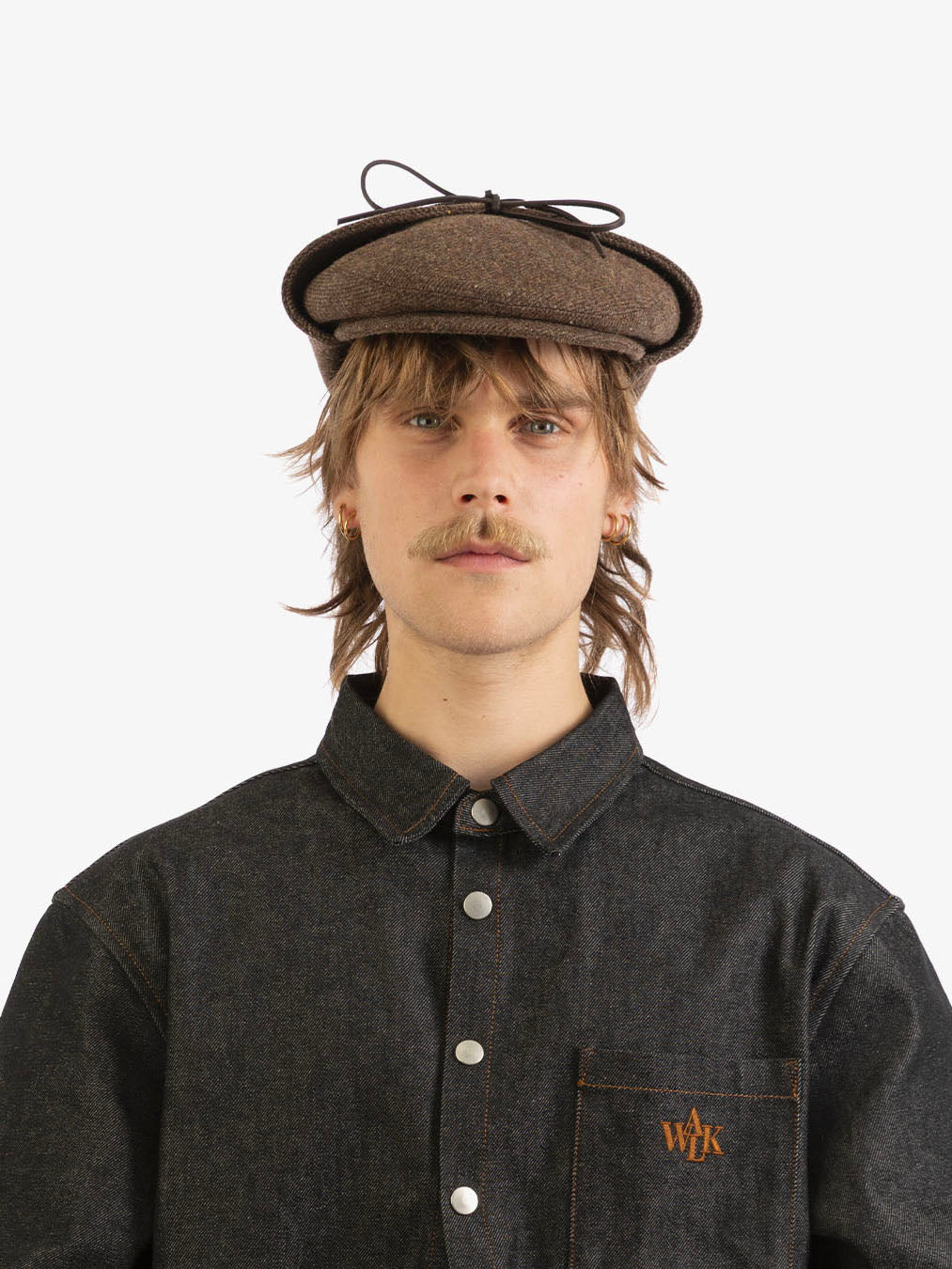 Brown wool Sherlock beret 4
