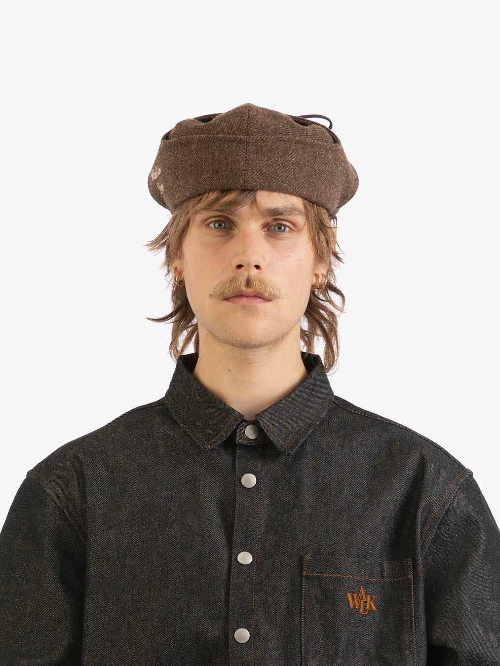 Brown wool Sherlock beret 6