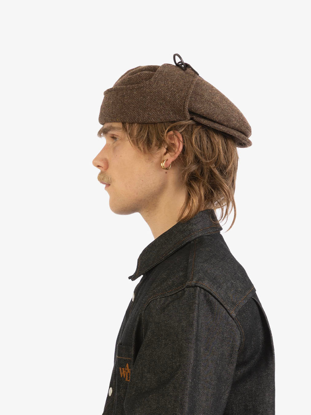 Brown wool Sherlock beret 7