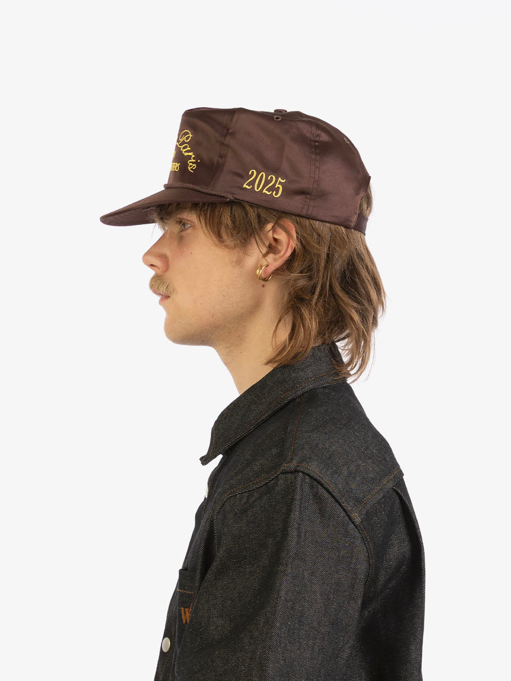 Brown nylon trucker cap 5