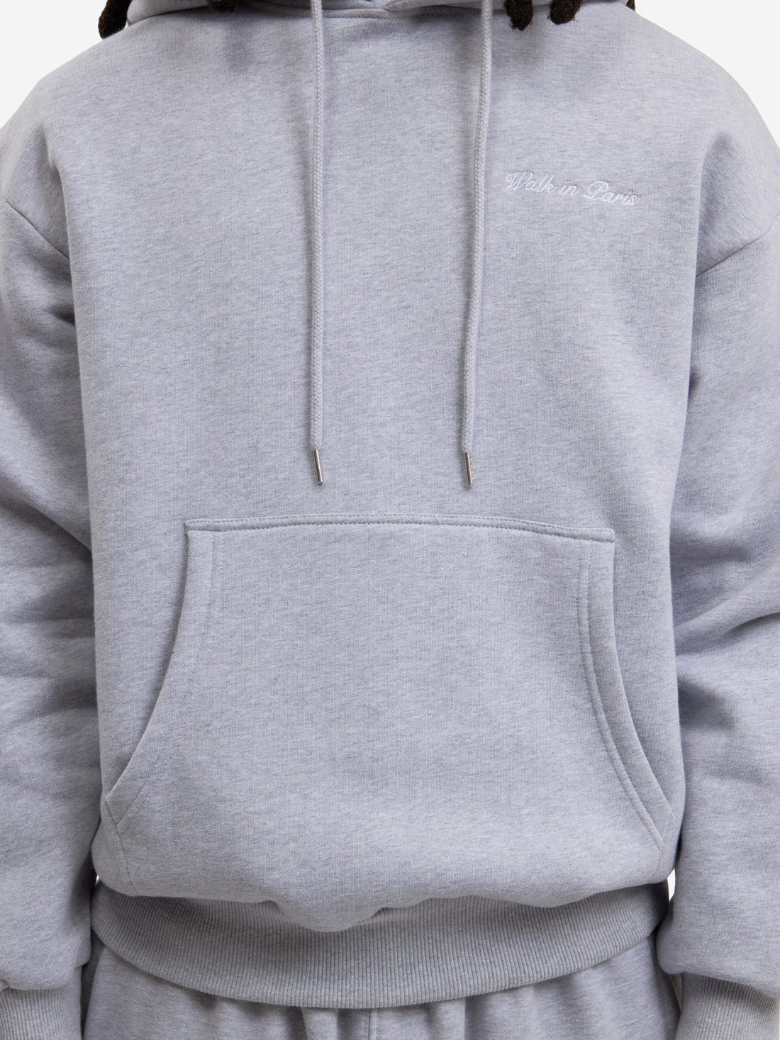 The grey Timeless hoodie