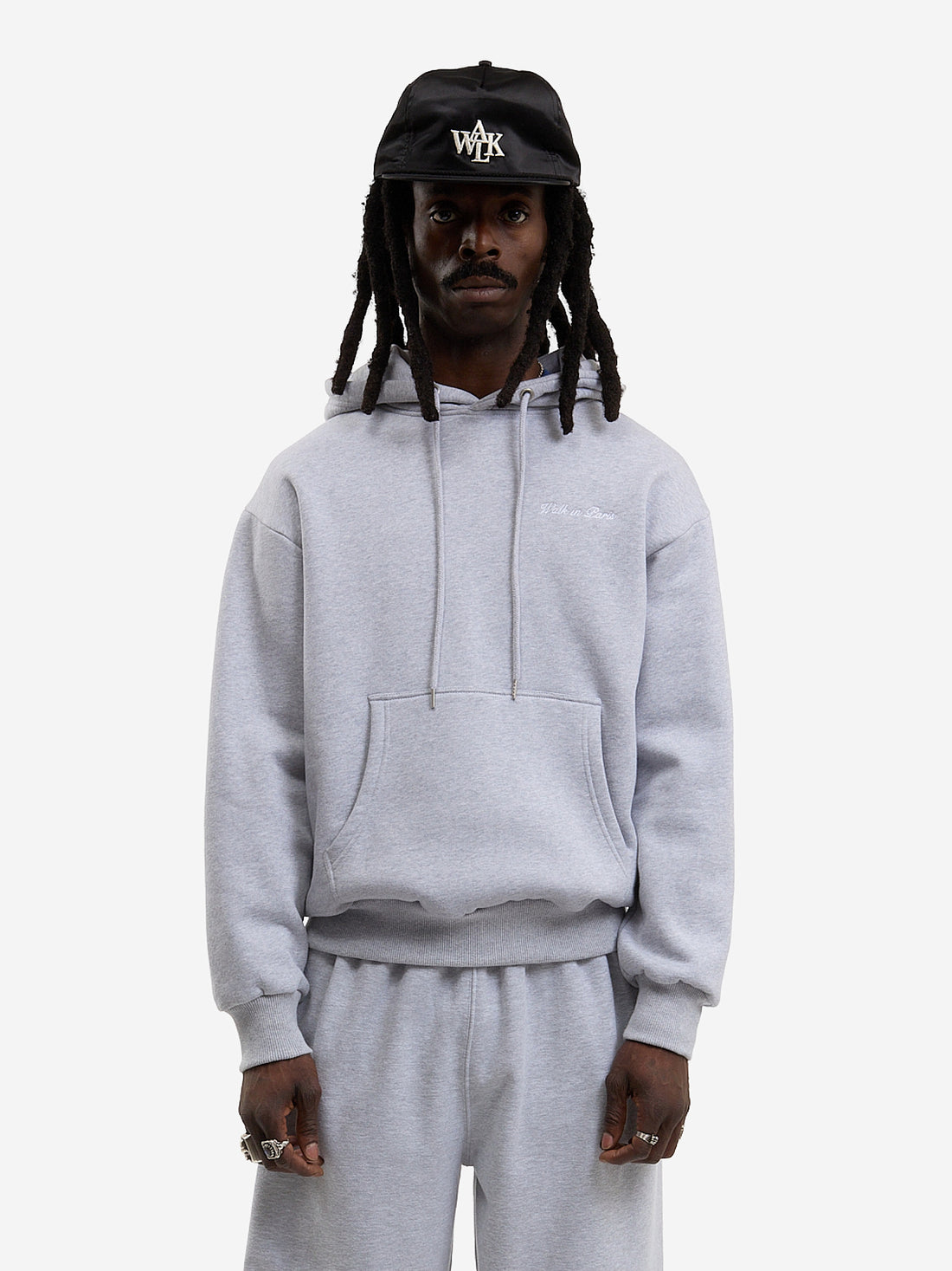 The grey Timeless hoodie