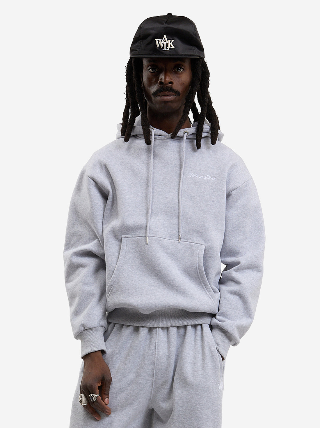 The grey Timeless hoodie