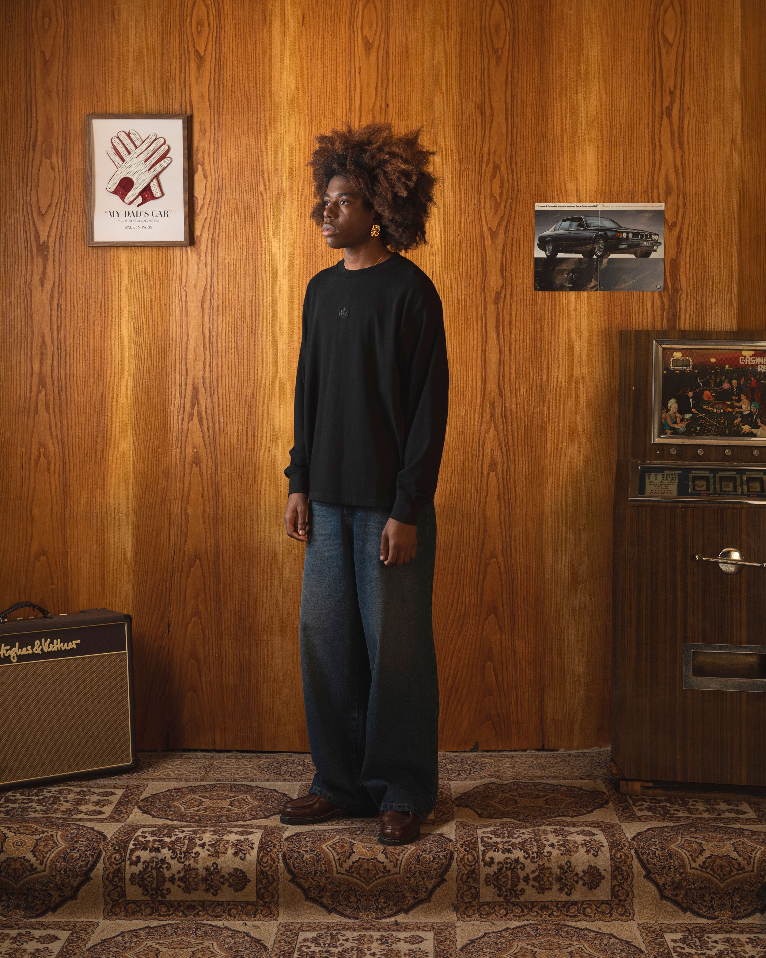 Le t-shirt manches longues signature noir 3