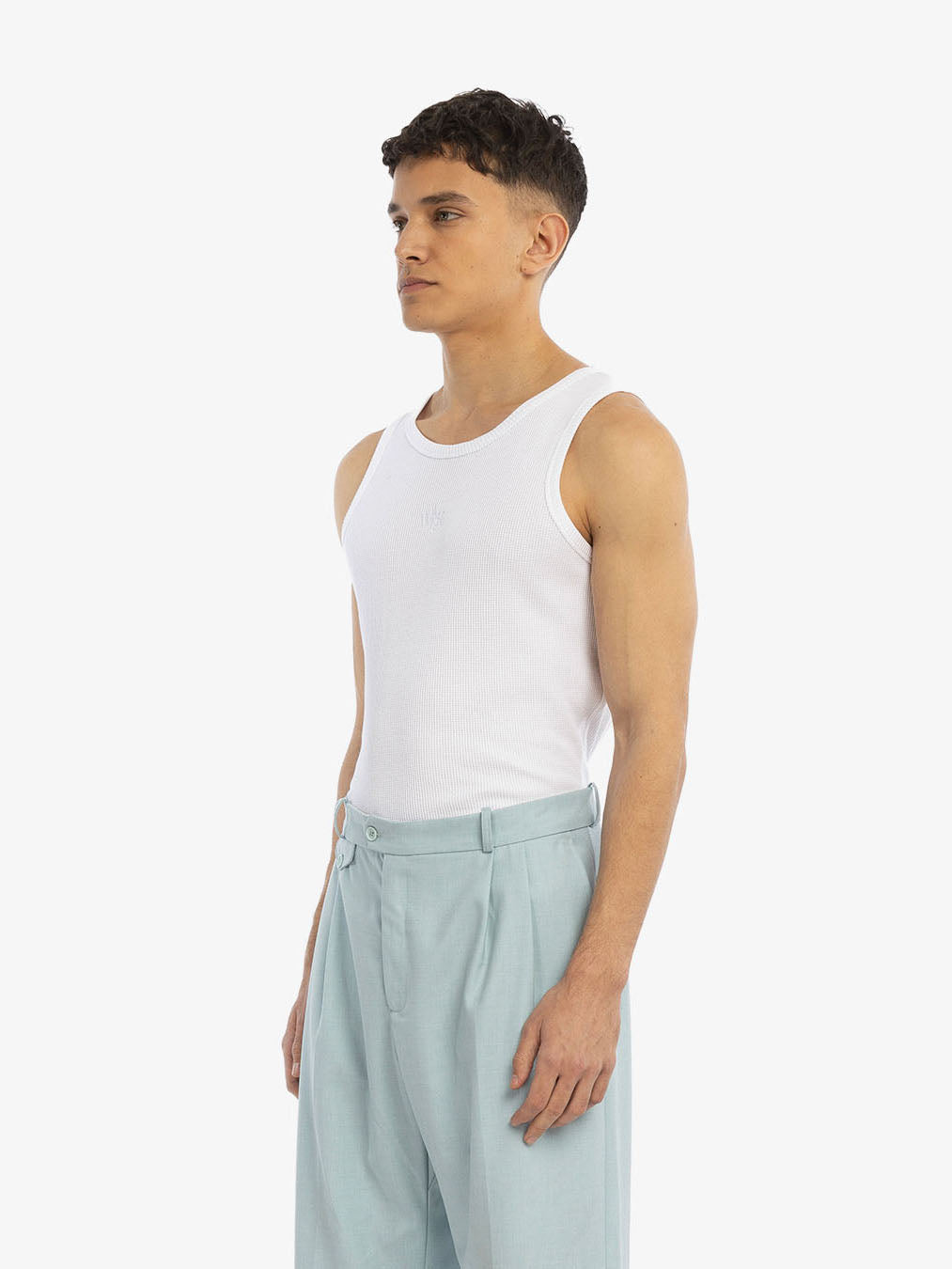 The white waffle tank top 3