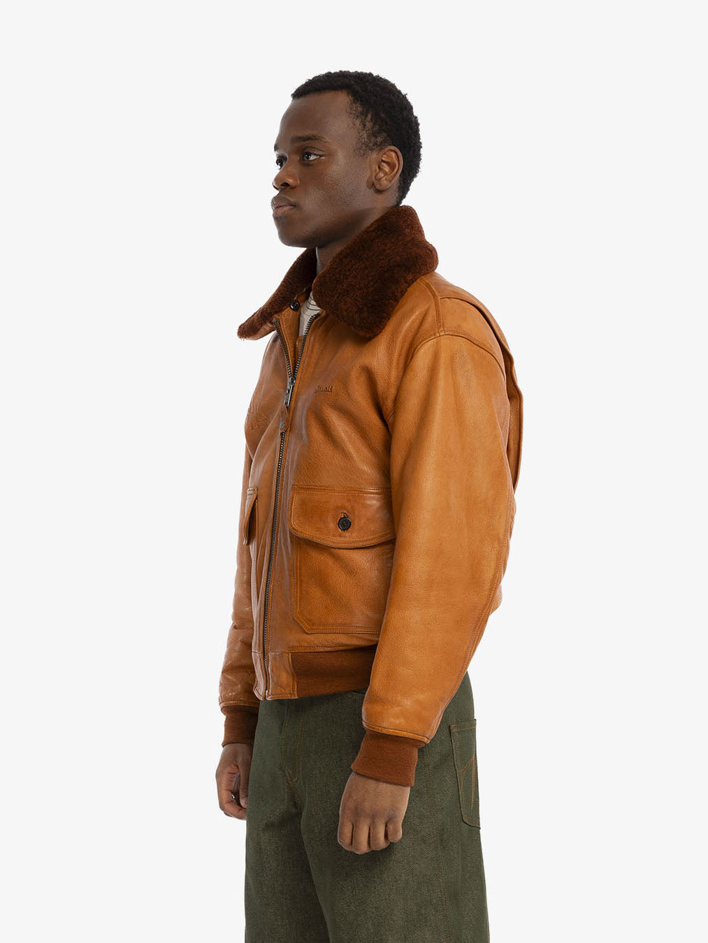 Walk in Paris X Schott NYC ® - Camel flight jacket 7