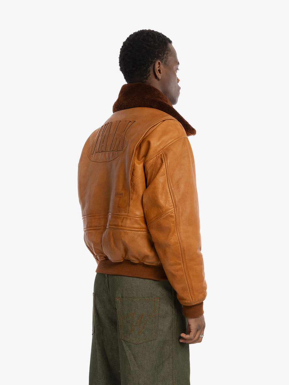 Walk in Paris X Schott NYC ® - Camel flight jacket 9