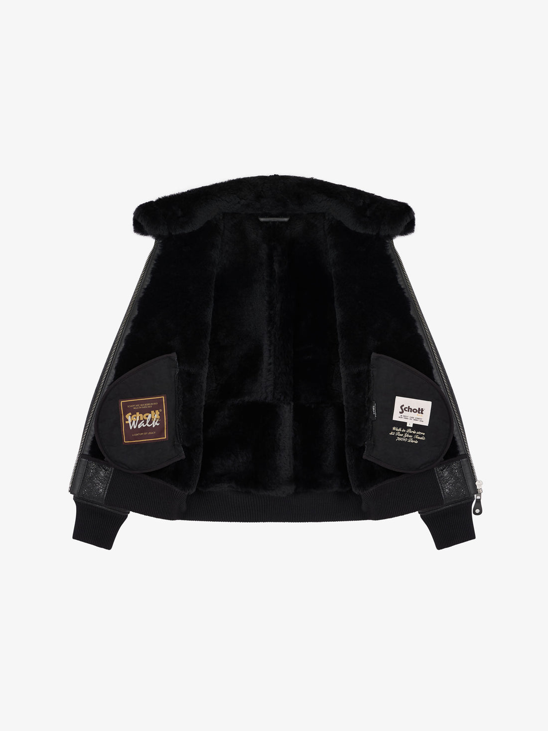 Walk in Paris x Schott NYC® - The black bomber