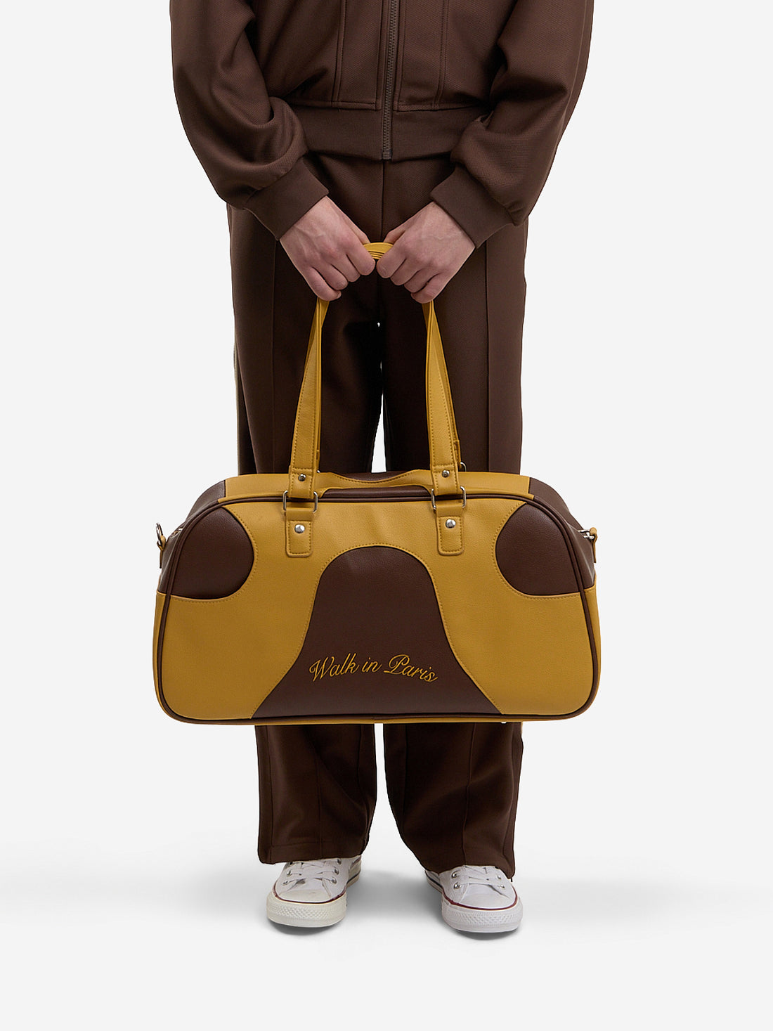 The yellow travel bag