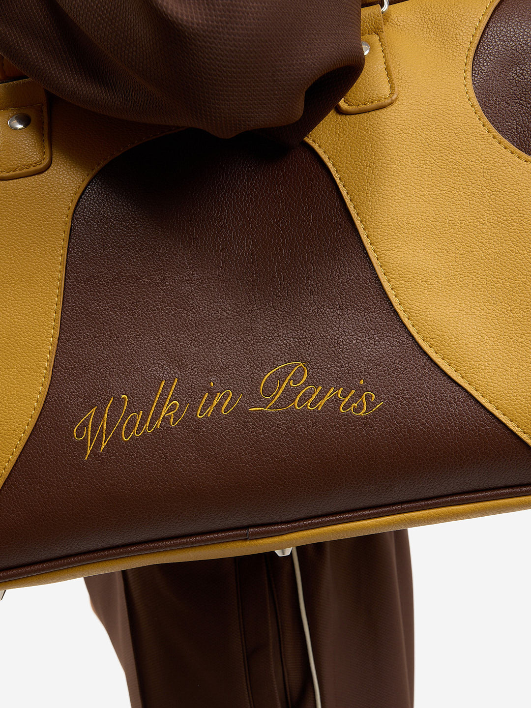 The yellow travel bag