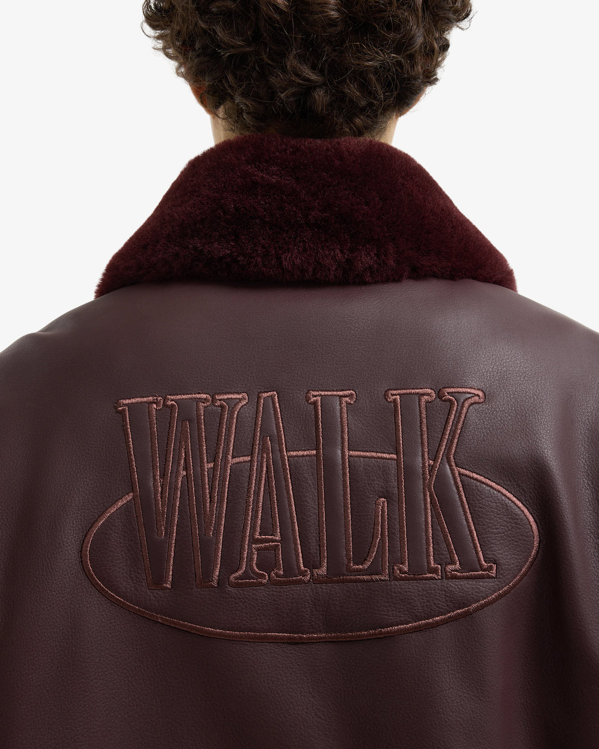 Walk in Paris x Schott NYC ® - La flight jacket bordeaux